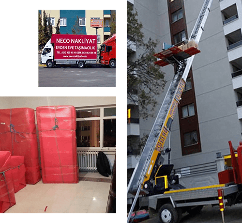 Neco Nakliyat asansörlü taşımacılık ve paketleme çalışmaları
